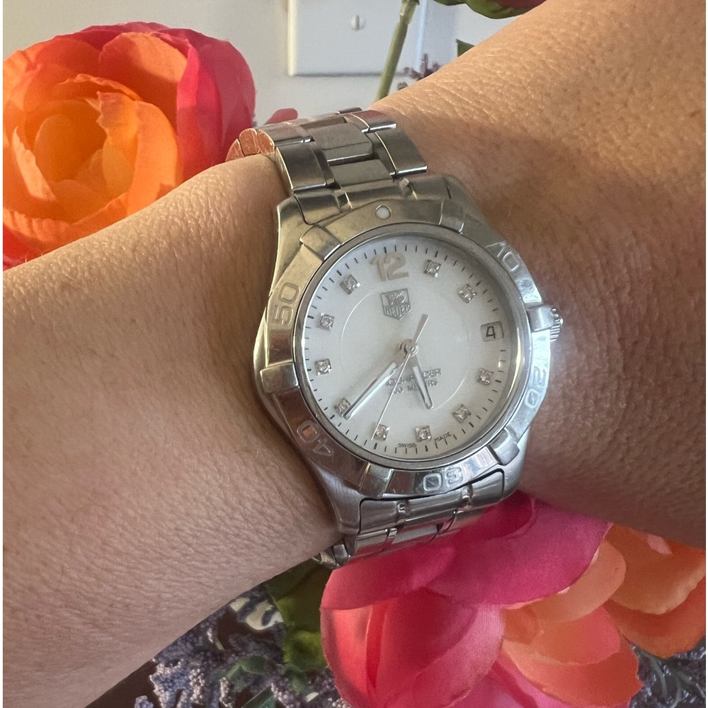 Tag Heuer Ladies Aqua Racer watch with diamonds
